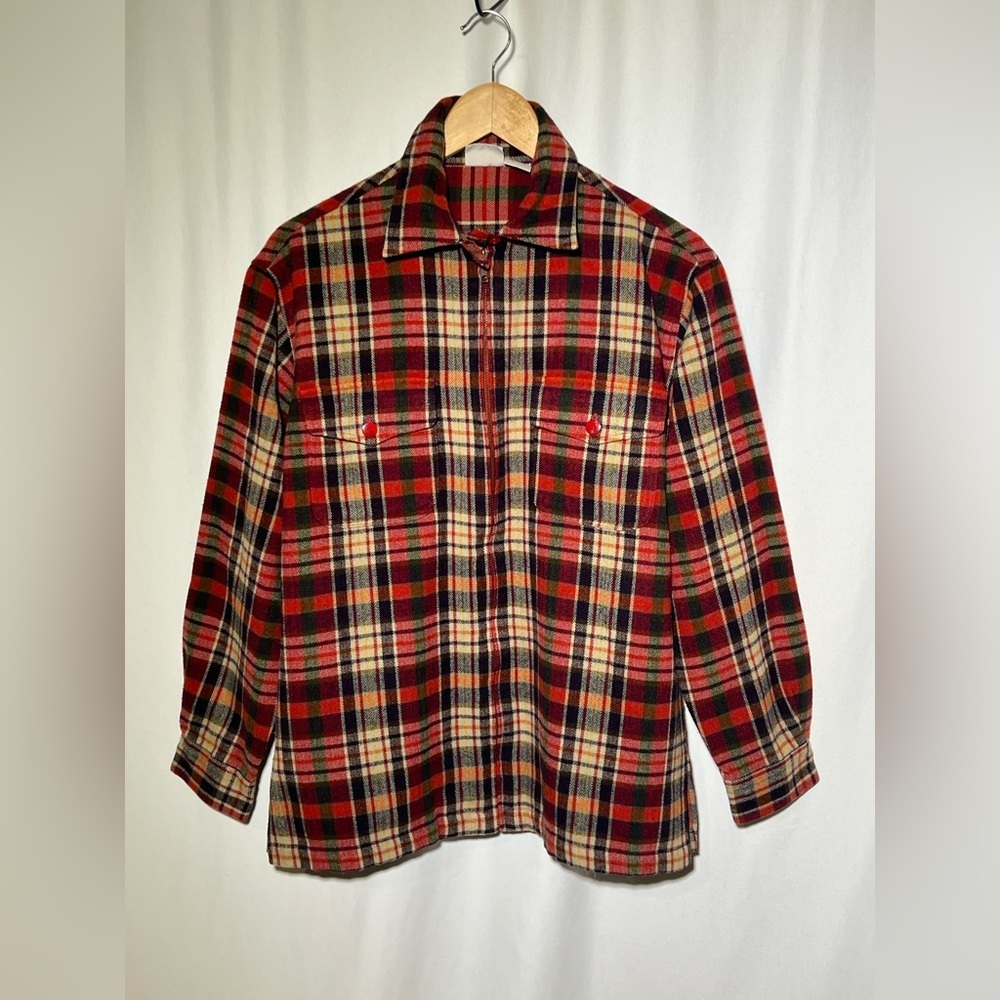 Vintage Fiorlini International Plaid Zipper Jacket | M